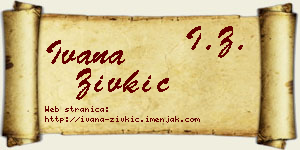 Ivana Živkić vizit kartica